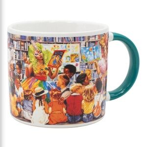 Colorful Drag Story Hour Mug new in box And they all read happily ever after